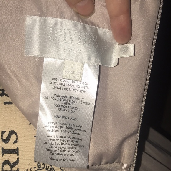 Beautiful Gold and Champagne “DAVID BRIDALS” Gown - Picture 10 of 14